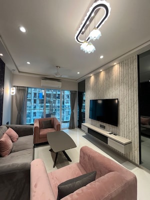 Living Room in 3.5 BHK Apartment at Lodha Fiorenza, Goregaon East – for Sale