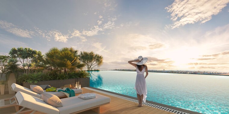 Swimming Pool, merlin-ventana 3 Bedroom 1180 Sq.Ft. Apartment In Baner Pune 9570640
