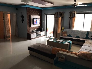 Living Room in 3 BHK Apartment at BU Bhandari Acolade, Kharadi – for Rent