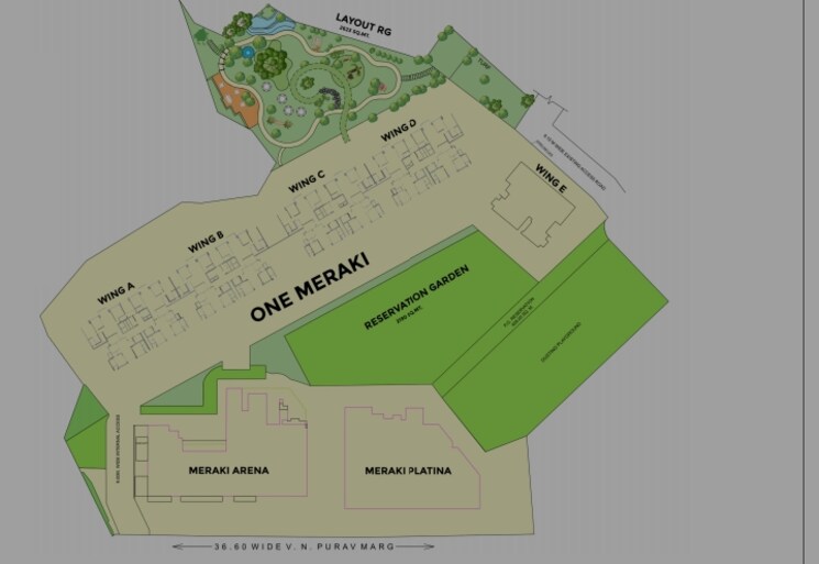 Master Plan, one-meraki 2 Bedroom 772 Sq.Ft. Apartment In Chembur Mumbai 9570796