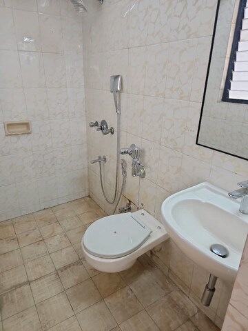 Bathroom in 3 BHK Apartment at Chaitanya Tower, Prabhadevi – for Rent