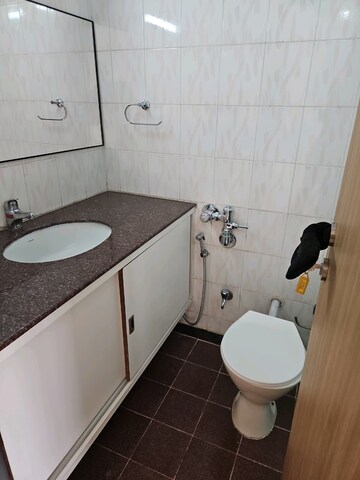 Bathroom in 3 BHK Apartment at Chaitanya Tower, Prabhadevi – for Rent