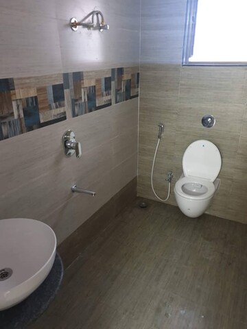 Bathroom in 3 BHK Apartment at Suyog Space, Wakad – for Rent