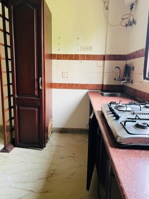 Kitchen in 2 BHK Builder Floor at Malviya Nagar – for Rent