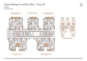 Floor Plan in 3.5 BHK Apartment at Brigade Gateway, Kokapet – for Sale