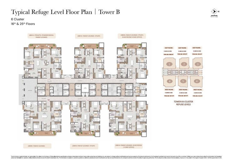 Floor Plan, brigade-gateway 3.5 Bedroom 3067 Sq.Ft. Apartment In Kokapet Hyderabad 9571166