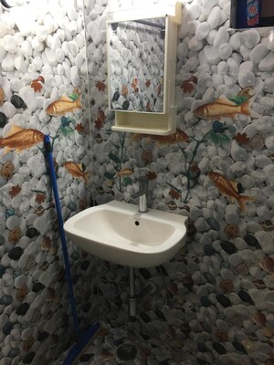 Bathroom in 1 BHK Independent House at Palam Vihar – for Rent