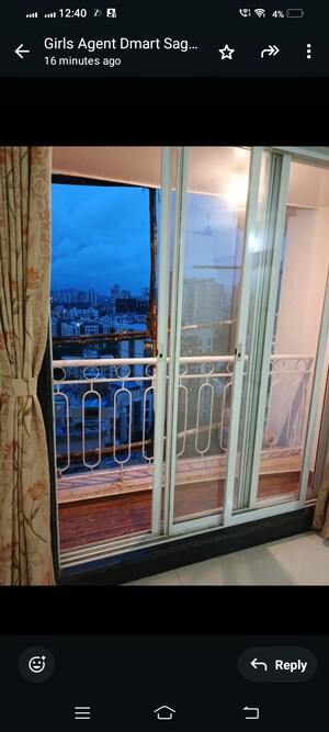 Balcony in 2 BHK Apartment at Vijay Residency II, Ghodbunder Road – for Rent