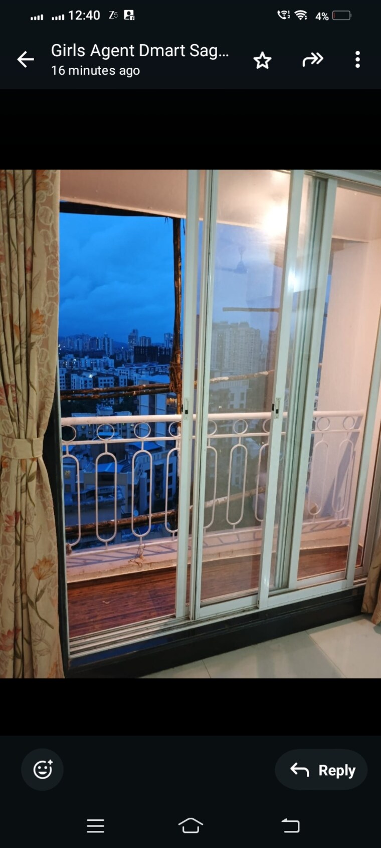 Balcony, vijay-residency-ii 2 Bedroom 680 Sq.Ft. Apartment In Ghodbunder Road Thane 9571487