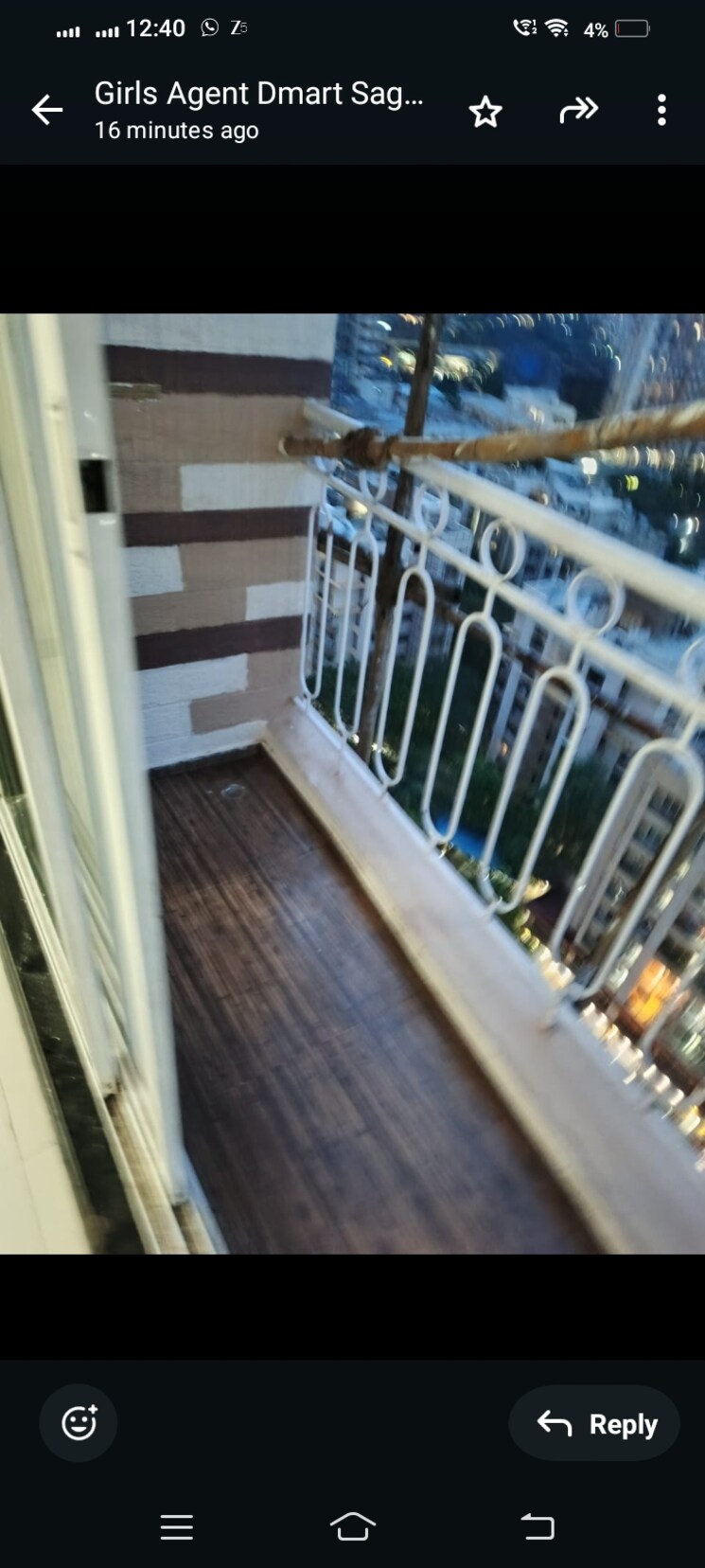 Balcony, vijay-residency-ii 2 Bedroom 680 Sq.Ft. Apartment In Ghodbunder Road Thane 9571487