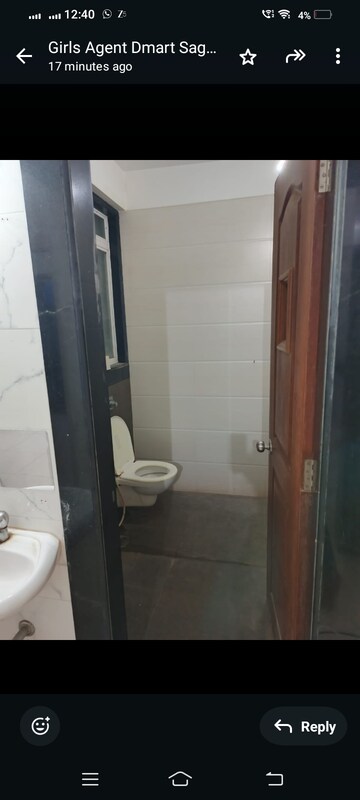 Bathroom in 2 BHK Apartment at Vijay Residency II, Ghodbunder Road – for Rent