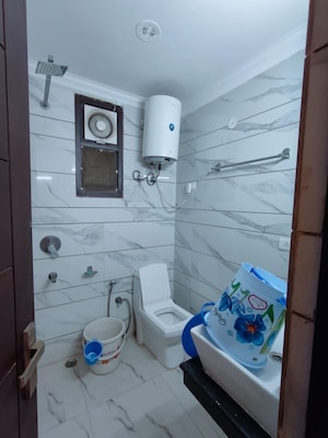 Bathroom in 2 BHK Apartment at Freedom Fighters Enclave – for Rent
