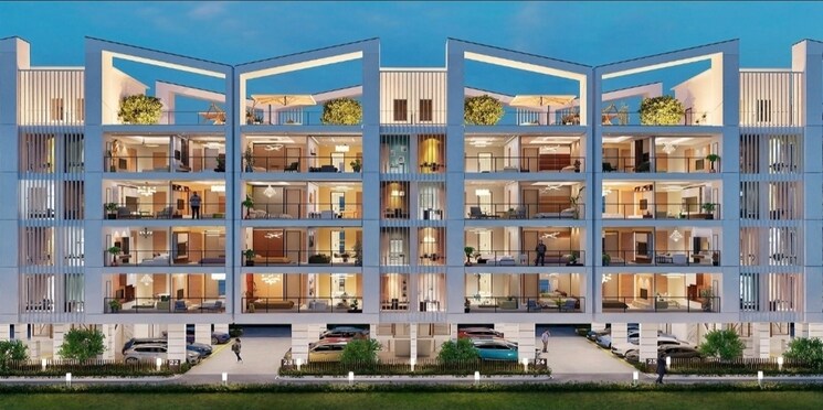 Exterior View, signature-global-daxin-vistas 3 Bedroom 1550 Sq.Ft. Builder Floor In Bhondsi Gurgaon 9571979