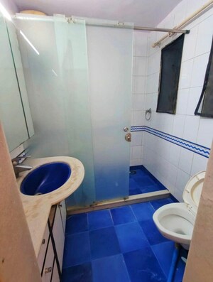 Bathroom in 1 BHK Apartment at Bandra West – for Rent