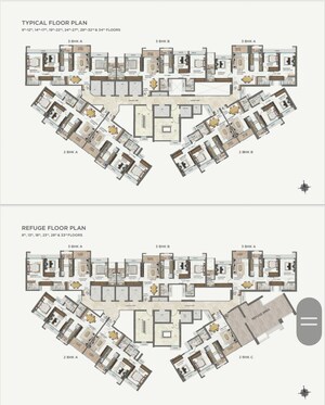 Staircase in 3 BHK Apartment at Ellora Emerald, Kharghar Sector 37 – for Sale