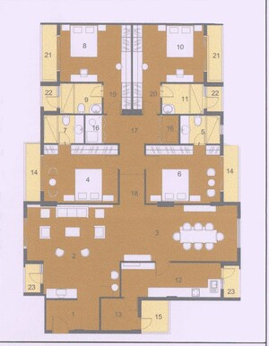 Floor Plan in 1.5 BHK Builder Floor at New Town – for Rent