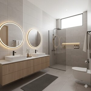 Bathroom in 2 BHK Apartment at Matoshree Palace, Ambernath East – for Sale