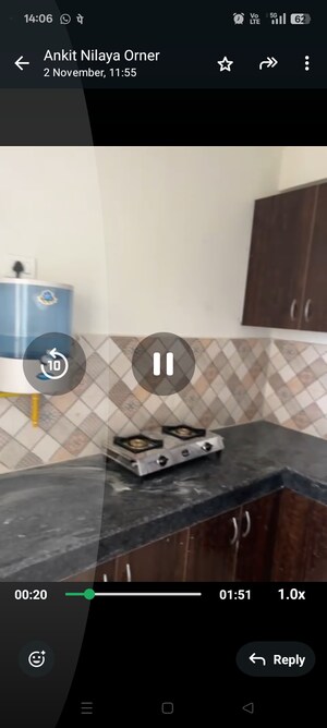 Kitchen in 2 BHK Apartment at Nilaya Greens, Raj Nagar Extension – for Sale