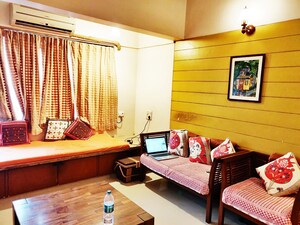 Living Room in 1 BHK Apartment at Bandra West – for Rent