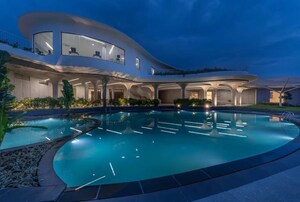 Swimming Pool in 4 BHK Villa at Myscape Courtyard, Financial District – for Rent