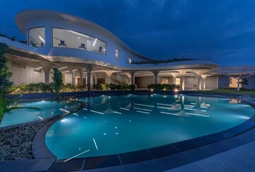 Swimming Pool in 4 BHK Villa at Myscape Courtyard, Financial District – for Rent