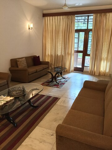 Living Room in 3 BHK Builder Floor at Jangpura – for Rent