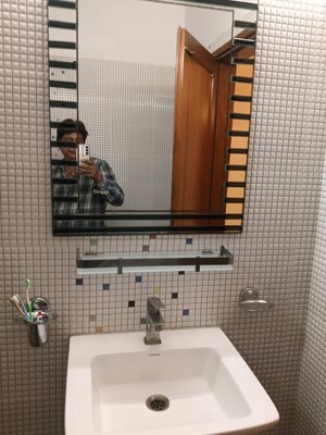 Bathroom in 3 BHK Builder Floor at Jangpura – for Rent