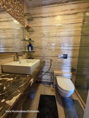 Bathroom in 4 BHK Apartment at White Lotus, Santacruz West – for Rent