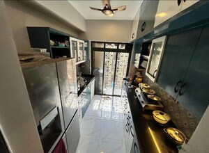 Kitchen in 3 BHK Apartment at Lodha Sterling, Kolshet Road – for Rent