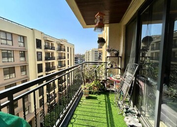 Balcony in 3 BHK Apartment at Lodha Sterling, Kolshet Road – for Rent
