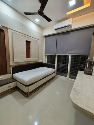 Living Room in 3 BHK Apartment at Progressive Group Highness, Sanpada – for Rent