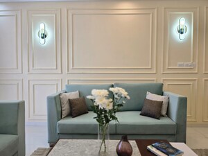 Living Room in 3 BHK Apartment at DS Max Skycity, Thanisandra – for Sale