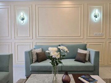 Living Room in 3 BHK Apartment at DS Max Skycity, Thanisandra – for Sale