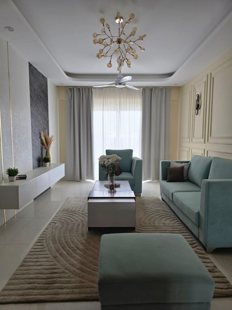 Living Room, ds-max-skycity 3 Bedroom 2293 Sq.Ft. Apartment In Thanisandra Bangalore 9572242