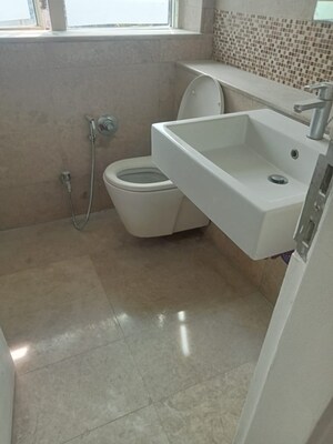 Bathroom in 2 BHK Apartment at Gundecha Marigold, Kandivali East – for Rent