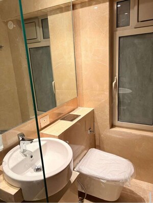 Bathroom in 1 BHK Apartment at Hiranandani Highland, Powai – for Rent
