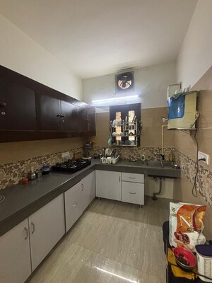 Kitchen in 2 BHK Builder Floor at Nehru Enclave – for Rent
