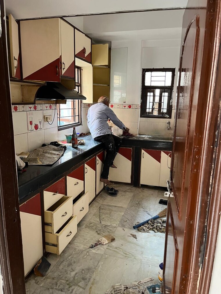 Kitchen, boring road 3 Bedroom 1500 Sq.Ft. Apartment In Boring Road Patna 9574080