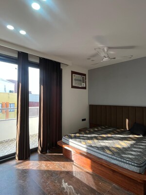 Bedroom in 1 BHK Builder Floor at Ansal Sushant Lok I, Sector 43 – for Rent