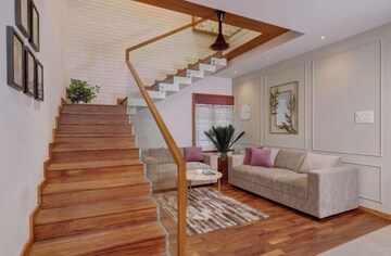 Staircase in 4 BHK Villa at Singanallur – for Sale