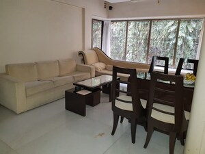 Living Room in 1 BHK Apartment at Bandra West – for Rent