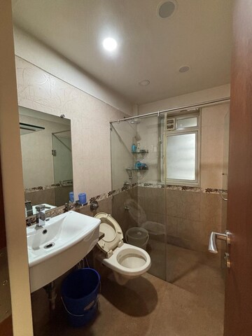 Bathroom in 4 BHK Apartment at Ebony Apartment, Bandra West – for Rent
