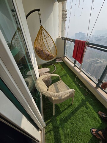 Balcony in 4 BHK Apartment at Mahagun Mezzaria, Sector 78 – for Rent