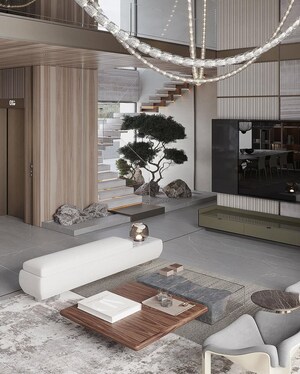 Living Room in 4 BHK Independent House at Neelambur – for Sale