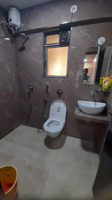 Bathroom in 3 BHK Apartment at Evershine Millennium Paradise, Kandivali East – for Rent