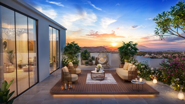 Terrace, lodha-massimo 5 Bedroom 3800 Sq.Ft. Apartment In Baner Pune 9575123