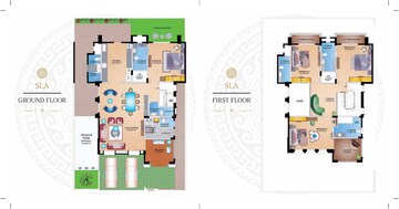 Floor Plan in 3 BHK Villa at Arihant World Villas, Chouk – for Sale