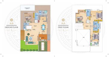 Floor Plan in 3 BHK Villa at Arihant World Villas, Chouk – for Sale