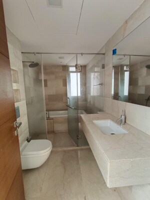Bathroom in 3.5 BHK Apartment at Lodha Belmondo, Gahunje – for Rent