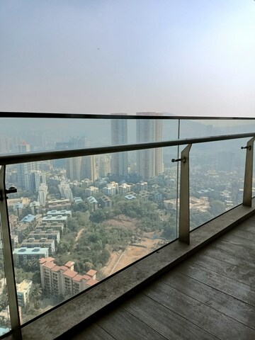 Balcony in 3.5 BHK Apartment at Oberoi Realty Esquire, Goregaon East – for Rent